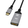 Адаптер-переходник USB 3.1 Type-C – HDMI – 8K 60Гц / 4K 120Гц, HDR, двойное экранирование, алюминий, длина 20 см
