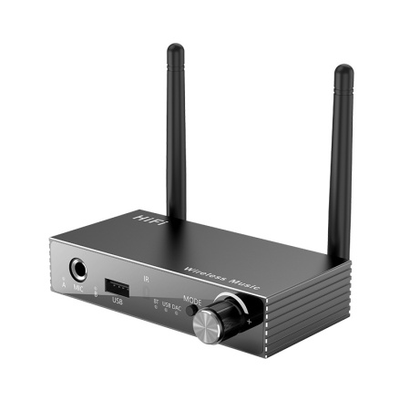 Караоке-приставка - аудио-преобразователь Hi-Fi Coaxial на jack 3.5mm (AUX) / RCA - ресивер Bluetooth 5.3, поддержка проводного или беспроводного микрофона (MIC), USB, пульт ДУ