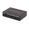 Адаптер - HDMI аудио экстрактор 4K  - оптика (Toslink/SPDIF) - jack 3.5mm (AUX), черный