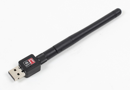 Адаптер - беспроводной Wi-Fi-приемник USB2.0, антенна, до 150 Мбит/с, 2.4GHz