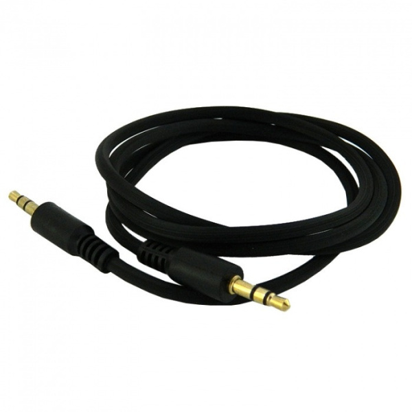 Кабель jack 3.5mm (AUX), папа-папа, 20 метров, черный