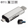 Картридер TF/SD - адаптер для карт памяти - USB3.1 Type-C - MicroUSB - USB3.0