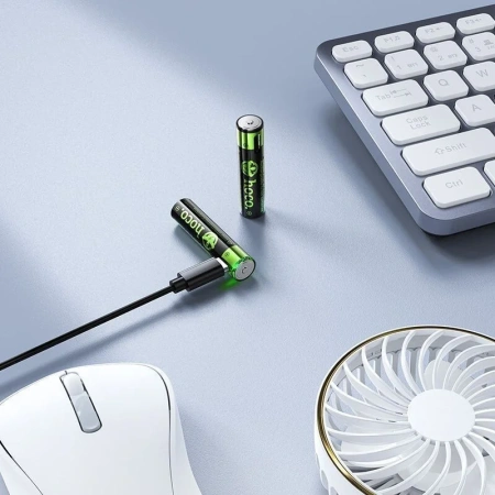 Аккумулятор Hoco JA4 AAA, 1200mWh/1.5V + кабель Type-C