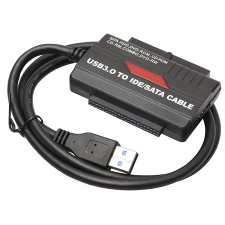 Адаптер - переходник - кабель USB3.0 - IDE/SATA для жесткого диска SSD/HDD 2.5″/3.5″, ver.01, черный