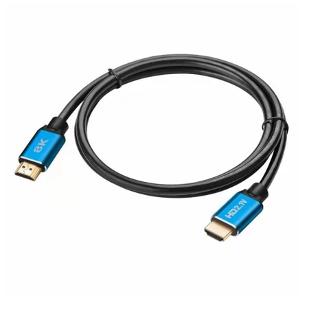 Кабель HDMI v2.1 Premium UltraHD 8K 120Гц, 48 Гбит/с, папа-папа, 15 метров, черный