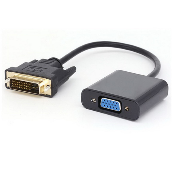 Адаптер - переходник DVI-D - VGA, черный Адаптер - переходник DVI-D - VGA, черный