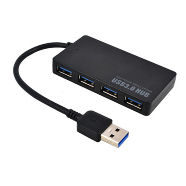 Хаб - концентратор USB3.0 - 4х USB3.0, черный Хаб - концентратор USB3.0 - 4х USB3.0, черный