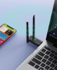 Адаптер - беспроводной Wi-Fi-приемник USB3.0 PRO, две усиленные антенны, до 1300 Мбит/с, двухдиапазонный - 2.4GHz/5.8GHz, (Free Driver)