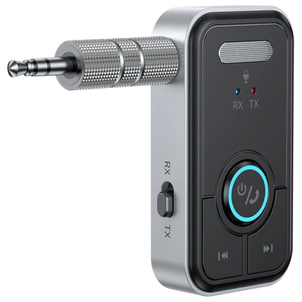 Аудио адаптер Hi-Fi T67 приемник-передатчик (TX/RX) Bluetooth v5.3 - AUX 3.5мм, для дома и автомобиля, громкая связь (handsfree)
