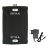 Цифровой преобразователь оптического сигнала в коаксиальный - OPTICAL (spdif, toslink) to COAXIAL, черный