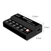 Зарядная станция на 12 USB портов mod. 1012P, 5V1-3.5A 60W, ABS-пластик, черный
