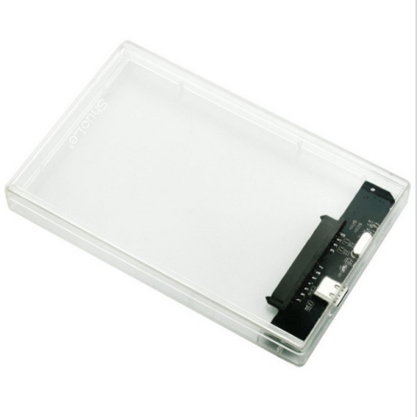 Внешний корпус - бокс SATA - MiniUSB - USB2.0 для жесткого диска SSD/HDD 2.5”, прозрачный Внешний корпус - бокс SATA - MiniUSB - USB2.0 для жесткого диска SSD/HDD 2.5”, прозрачный