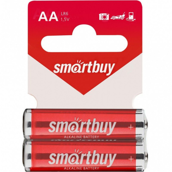 Батарейка - элемент питания SMARTBUY  AA/LR6/2SB