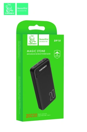Портативное зарядное устройство VDENMENV DP10 Power bank 20000mAh, черный