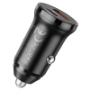 Автомобильное зарядное устройство USB BOROFONE BZ18A, 1 USB QC3.0 + 1 USB Type-C PD20W, черный
