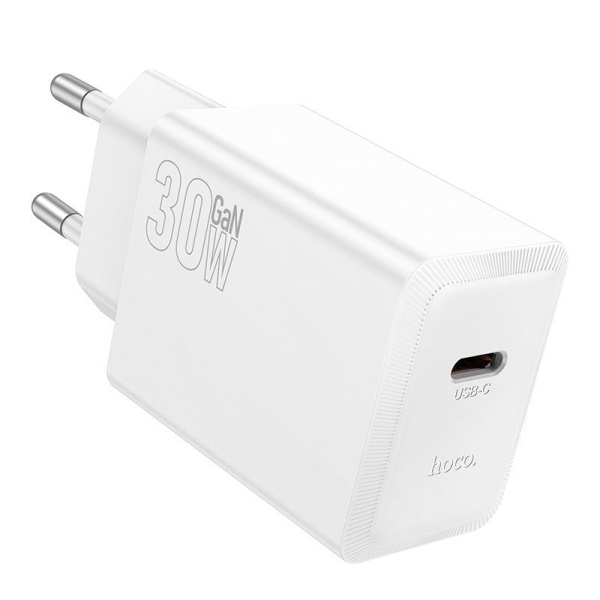 Зарядное устройство сетевое - блок питания HOCO N70, USB Type-C PD30W, белый