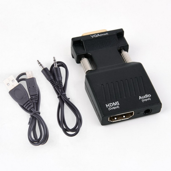 Адаптер - переходник VGA - HDMI PRO MINI, черный Адаптер - переходник VGA - HDMI PRO MINI, черный
