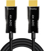 Кабель HDMI v2.0 Optical UltraHD 4K 60Гц, поддержка HDR, ARC, 18 Гбит/с, 200 метров, черный