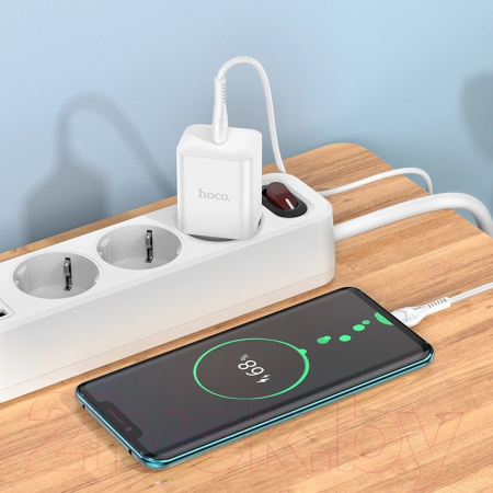 Зарядное устройство сетевое - блок питания HOCO N27, 1 USB Type-C PD20W, белый