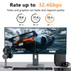 Кабель DisplayPort - DisplayPort, UltraHD 4K 144Hz, папа-папа, 1,5 метра, черный