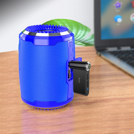 Автомобильный беспроводной AUX Bluetooth адаптер HOCO E58, черный