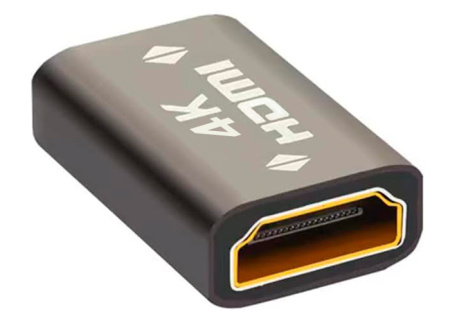 Адаптер - переходник HDMI - HDMI 2.0 4K, мама-мама, черный