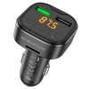Автомобильный Bluetooth FM-проигрыватель - MP3 плеер BOROFONE BC43, 1А, 2 USB, картридер TF, черный