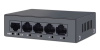 Сетевой свитч – LAN разветвитель – хаб RJ45 на 5 портов, 10/100 Мбит/с UT-Rpoe-5GT, металлический корпус, черный