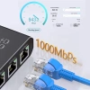 Cплиттер - разветвитель 1×4 RJ45 1000 Мбит/с, активный, черный