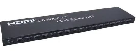 Разветвитель - сплиттер HDMI 1x16, UHD 4K 60HZ, RS232, EDID (программируемый)