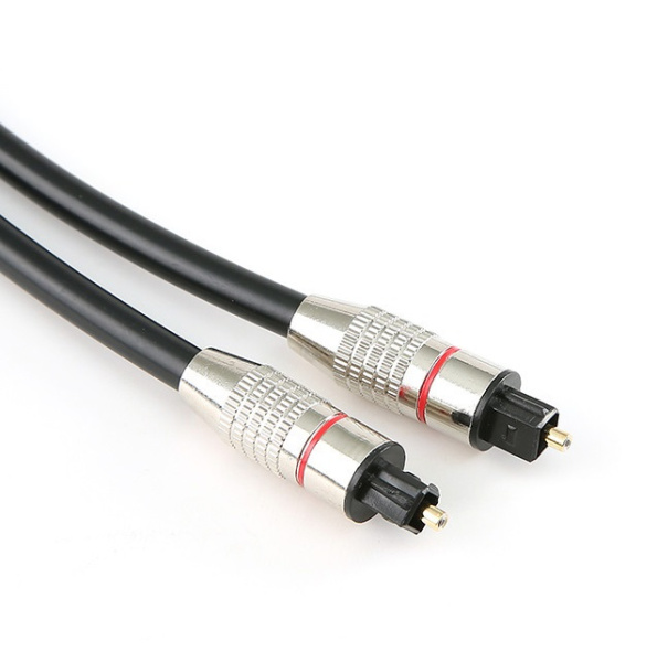 Кабель оптический (Toslink/SPDIF) PRO, усиленный, 5 метров, черный