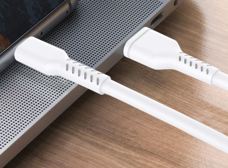 Зарядный USB дата-кабель MicroUSB для сверхбыстрой зарядки, 5A, 1 метр, белый