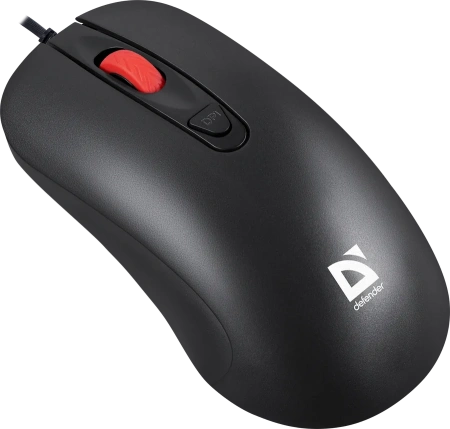 Мышь проводная оптическая Defender Omega MB-522, 500-1600dpi, черный