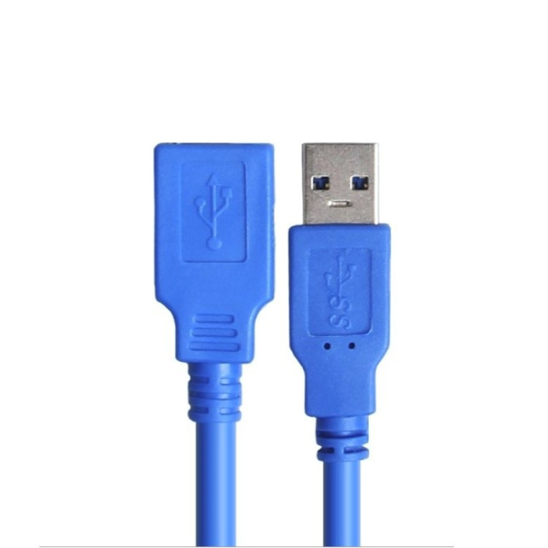 Кабель - удлинитель USB3.0, папа-мама, 1 метр, синий Кабель - удлинитель USB3.0, папа-мама, 1 метр, синий