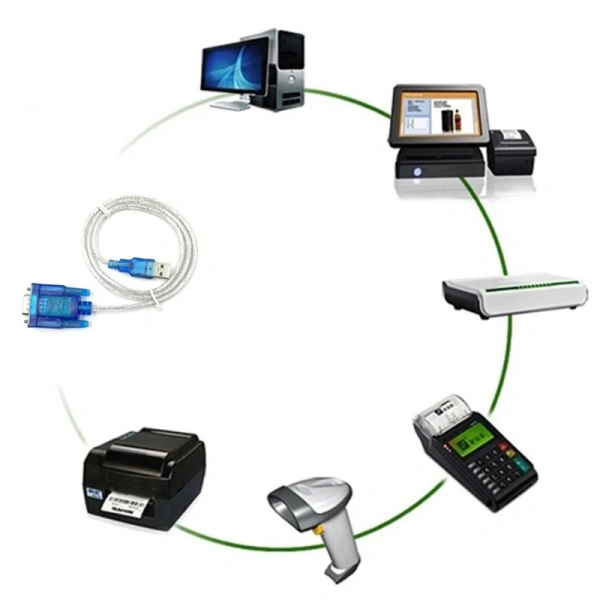 Кабель - переходник USB2.0 - RS232 (DB9), 0,8 метра Кабель - переходник USB2.0 - RS232 (DB9), 0,8 метра