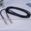 Кабель jack 6.35mm (AUX) PRO, папа-папа, 5 метров, черный