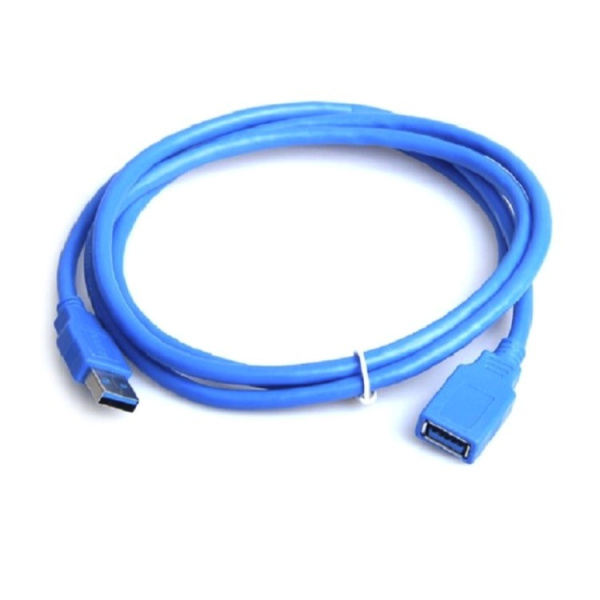 Кабель - удлинитель USB3.0, папа-мама, 1 метр, синий Кабель - удлинитель USB3.0, папа-мама, 1 метр, синий