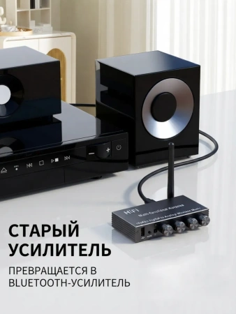 Караоке-система Аудио адаптер Hi-Fi J200, беспроводной микрофон DM-682, комплект: 2 микрофона + приемник