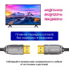 Кабель оптический HDMI v2.2 UltraHD 16K 60Гц / 8K 120Гц / 4K 144Гц, поддержка HDR, ARC, 96 Гбит/с, 30 метров, черный