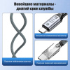 Кабель USB4.0 Type-C чип E-Marker, 8K 60Гц / 4K 144Гц, 40 Гбит/с, PD 240W (48V/5A), поддержка Thunderbolt 3/4, папа-мама, 1,5 метра