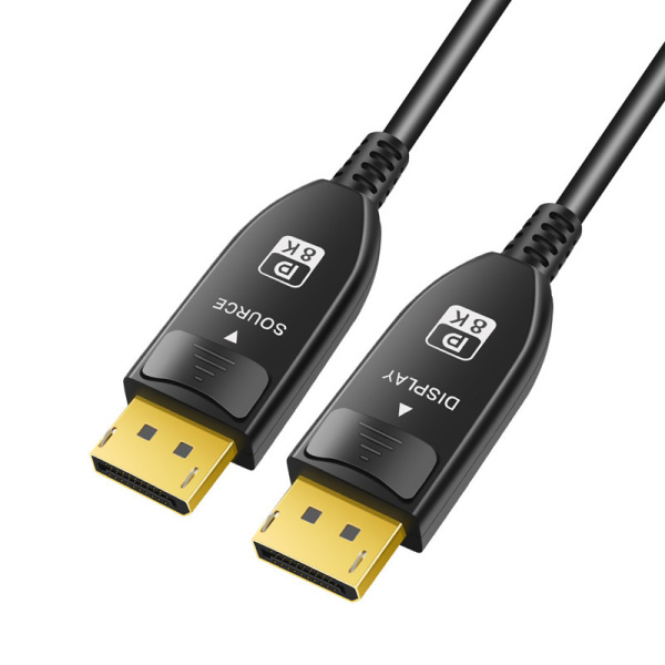 Кабель оптический DisplayPort v1.4 (DP1.4) 8K 60Гц / 4K 144Гц, поддержка HDR, 32.4 Гбит/с, 15 метров