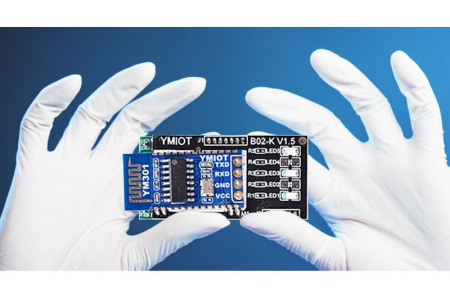 Автосканер ELM327 OBD2 v1.5 двухплатный с оригинальным чипом PIC18F25K80 - aдаптер OBDII ver1.5, Bluetooth v5.1, синий