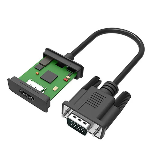 Адаптер - переходник VGA - HDMI PRO PLUS, черный Адаптер - переходник VGA - HDMI PRO PLUS, черный