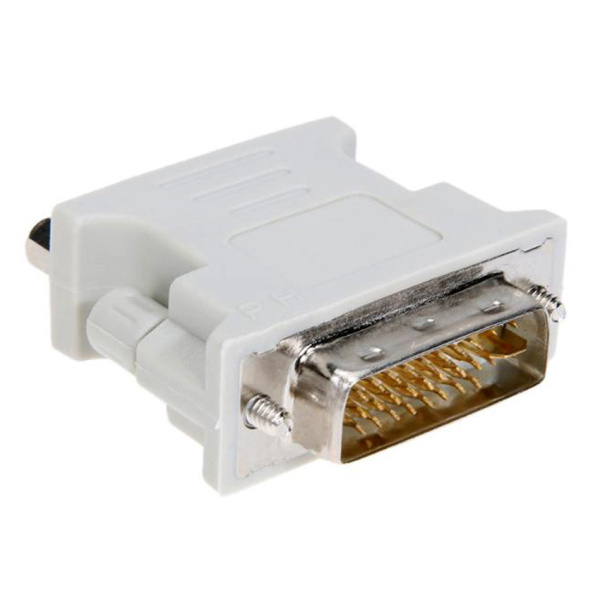 Адаптер - переходник DVI-I - VGA, папа-мама, белый Адаптер - переходник DVI-I - VGA, папа-мама, белый