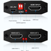 Сплиттер - разветвитель 1×2 HDMI 2.0b – 4K 60Гц, HDCP 2.2, HDR, Scaler (EDID), алюминий, черный