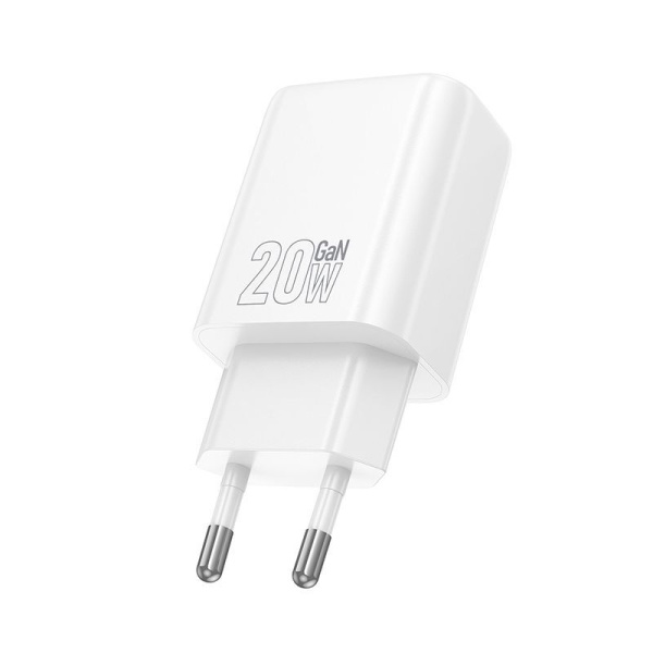 Зарядное устройство сетевое - блок питания HOCO N61, USB Type-C PD20W + USB QC3.0, белый Зарядное устройство сетевое - блок питания HOCO N61, USB Type-C PD20W + USB QC3.0, белый