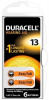 Батарейка - элемент питания DURACELL ZA13/6ВР (для слуховых аппаратов)