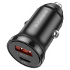 Автомобильное зарядное устройство USB BOROFONE BZ18A, 1 USB QC3.0 + 1 USB Type-C PD20W, черный