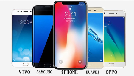 Держатель для телефона на велосипед, мотоцикл, самокат, коляску - металлический велодержатель смартфона MOD03, ширина 55-100мм, алюминиевый, черный