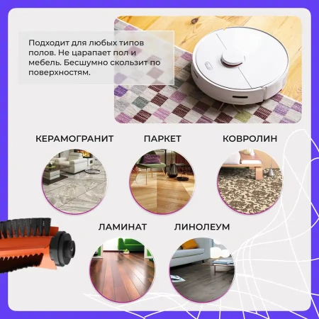 Основная щетка для робота-пылесоса Xiaomi Mi Robot Vacuum-Mop Essential (MJSTG1)